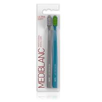 MEDIBLANC Ultra Soft Toothbrush Grey/Blue 2 pcs dantų šepetėlis