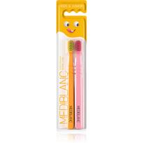 MEDIBLANC Children´s toothbrush Ultra Soft Orange/Pink 2 pcs dantų šepetėlis