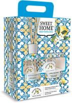 Sweet Home Collection Gift set of aroma diffuser with candle White Zagara lazdelės namų kvapui