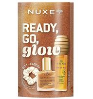 Nuxe Nuxe Ready, Go, Glow Honey Set Lip Treatment 10ml/Dry Oil 10ml/Scrunchie priemonė pažeistiems plaukams