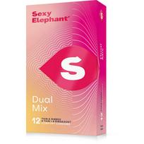 Sexy Elephant Dual Mix condom set 12 pcs Prezervatyvai prezervatyvai