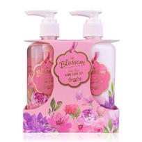 Accentra BLOSSOM hand care SET in a gift box with a pump, hand soap 290ml, hand lotion 290ml, scent: rose, PU 6/12 290ml kūno losjonas