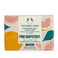 The Body Shop Pink Grapefruit Face and Body Bar Soap (Cleansing Face & Body Bar) 100 g 100ml vonios ir dušo priemonė