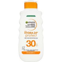 Garnier Sunscreen milk SPF 30 Ambre Solaire Hydra 24h Protect (High Protection Milk) 175 ml 175ml apsauginė priemonė nuo saulės