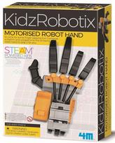 Edukacinis žaislas 4M KidzRobotix Motorised Robot Hand, sidabro sp./juoda sp./oranžinė sp.