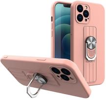 Telefono dėklas Hurtel Ring Case Apple iPhone 12 Pro, šviesiai rožinė sp., Apple