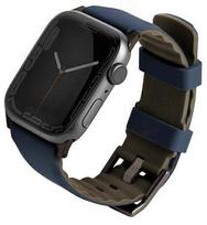 Dirželis Uniq, Linus Apple Watch Series 4/5/6/7/8/SE/SE2/Ultra 42/44/45mm, mėlyna sp.