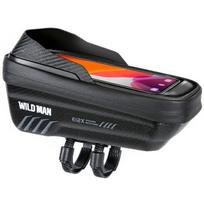 Dviračio rėmo krepšys Wildman E12X, plastikas/poliesteris, juoda sp.