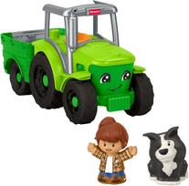 Žaisliniai traktoriai su priedais Fisher Price Little People, žalia sp.