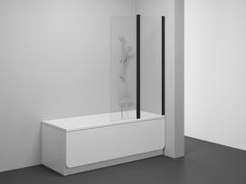 Dušo sienelė Ravak CVS2 100 D, 100 cm x 150 cm, skaidri sp./juoda sp./skaidrus
