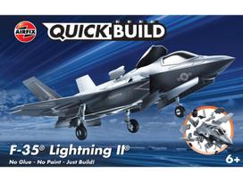 Airfix QUICKBUILD F-35B Lightning II lėktuvas, surenkamas modelis vaikams