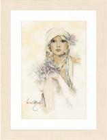 Siuvinėjimo rinkinys Lady with Lilac Flower PN/0008013
