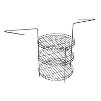 Metalinės kepimo grotelės su žiedu 27 cm, reguliuojamas stovas