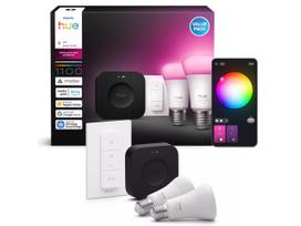 Išmanioji lemputė Philips Hue Starter LED, A60, 1000 - 20000 °K, E27, 8.1 W, 1100 lm, 2 vnt.
