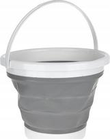 Sulankstomas kibiras Geko G02633, plastikas/silikonas, 10 l, pilka sp.