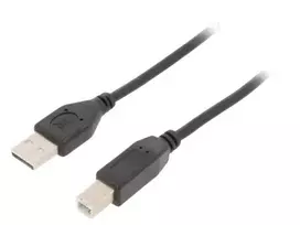 Kabelis Spausdintuvui Cablexpert CCFB-USB2-AMBM-1.5M USB 2.0 Juodas