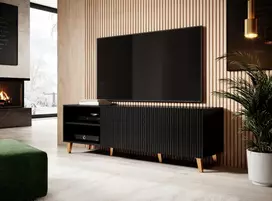PAFOS TV stand 150 2D2K black/black