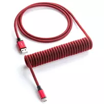 CableMod Classic Coiled Keyboard Cable USB-C to USB Type A, Republic Red - 150cm