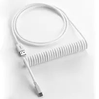 CableMod Classic Coiled Keyboard Cable USB-C to USB Type A, Glacier White - 150cm