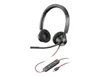 „Poly Blackwire 3320“ – USB-C stereofoninės ausinės su mikrofonu, sertifikuotos „Microsoft Teams“ (8X220AA)