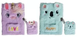 Užrašų knygelė - dienoraštis LOVE & HAPPY, MP, A5, 80 lapų, 80gsm, su spynele
