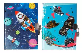Užrašų knygelė - dienoraštis COSMOS & JUMP, MP, A5, 80 lapų, 80gsm, su spynele