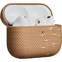 Pitaka Aramidinio pluošto magnetinis dėklas, auksinis blizgesys - AirPods Pro 3