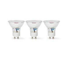 Nedis LBGU10P163P3 - Komplektas 3 vnt. LED lemputės GU10/4,5W/230V 2700K