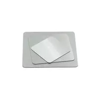 Nerūdijančio plieno identifikacinės plokštelės - 50x50x1 mm (su tvirtinimo skylėmis)