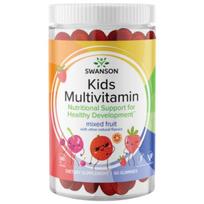 Swanson Vaikams skirtos multivitaminų guminukės, su vaisių skonio – 60 vnt.