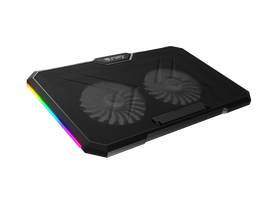 Fury Laptop Cooler Cooling Pad Fury Gunbai G3 Fans, RGB LED Light, 2 USB, 14.1-17.3"