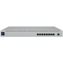 Ubiquiti USW-Mission-Critical switch with integrated 368Wh Lithium-ion battery, capable of providing uninterruptible power for 8