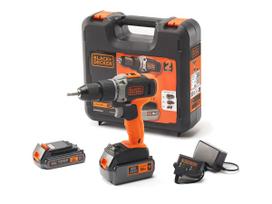 BLACK & DECKER | Cordless Drill/Driver with 2.0 Ah/4.0 Ah Battery | BCD003MEM2K-QW | 18 V | 2.0/4.0 Ah | Lithium