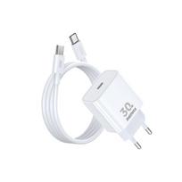Įkroviklis Remax RP-U71 30W GaN USB-C + USB-C to USB-C cable 1.0m baltas