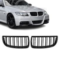 Performance Priekinės Grotelės (be kapoto apdailų), komplektas skirtas BMW E90 / E91 (05-08), dvigubos blizgios