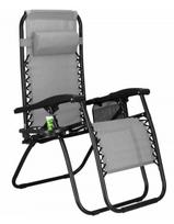 Lauko gultas Springos Sun Lounger GC0010, pilka sp., 175 cm x 67 cm x 100 cm