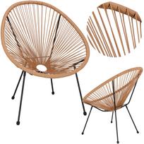 Lauko krėslas Springos GF0084, ruda sp., 88 cm x 70 cm x 87 cm