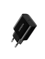 Sieninis įkroviklis 20W USB-C QC4.0+ PD3.0, juodas