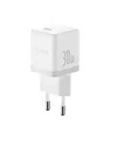 Sieninis įkroviklis Palm 30W USB-C QC3.0 PD3.0 su USB-C kabeliu 1m, baltas