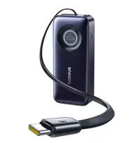 LiPo išorinis akumuliatorius (PowerBank) 20000mAh 67W su sutraukiamu kabeliu EnerCore CR11 BASEUS