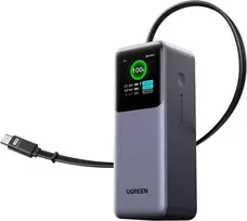 LiPo išorinis akumuliatorius (PowerBank) 20000mAh 165W 2xUSB-C su sutraukiamu kabeliu PB726 UGREEN