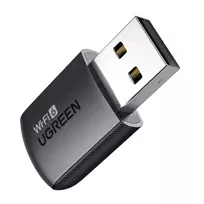 Wi-Fi USB-A adapteris 2.4GHz 287Mbit/s + 5GHz 600Mbit/s, juodas