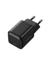 Sieninis įkroviklis GaN 20W USB-C QC PD3.0, juodas