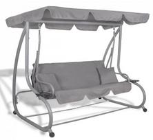 Lauko sūpynės Springos Venezia GS0015, pilka sp., 120 cm x 193 cm x 163 cm