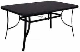 Lauko stalas Springos GF1038, juoda sp., 150 cm x 90 cm x 73 cm