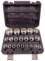 SILVER SPLINE galvučių rinkinys 21 vnt. 12-kampės 1/2″ 8-36mm