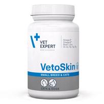 VETEXPERT VetoSkin Small breeds – papildai šunims ir katėms – 60 tablečių