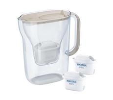Filtravimo ąsotis Brita Style Essential + 2 filtrai Maxtra Pro Pure Performance (smėlio spalvos)