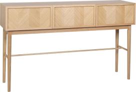 Hübsch Konsolė Herringbone natūralus ąžuolo spalvos 150 cm