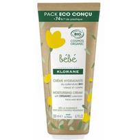 Klorane Hydra cream Bébé Bio Mésíček ( Moisturising Cream) 200 ml 200ml dantų pasta su fluoru